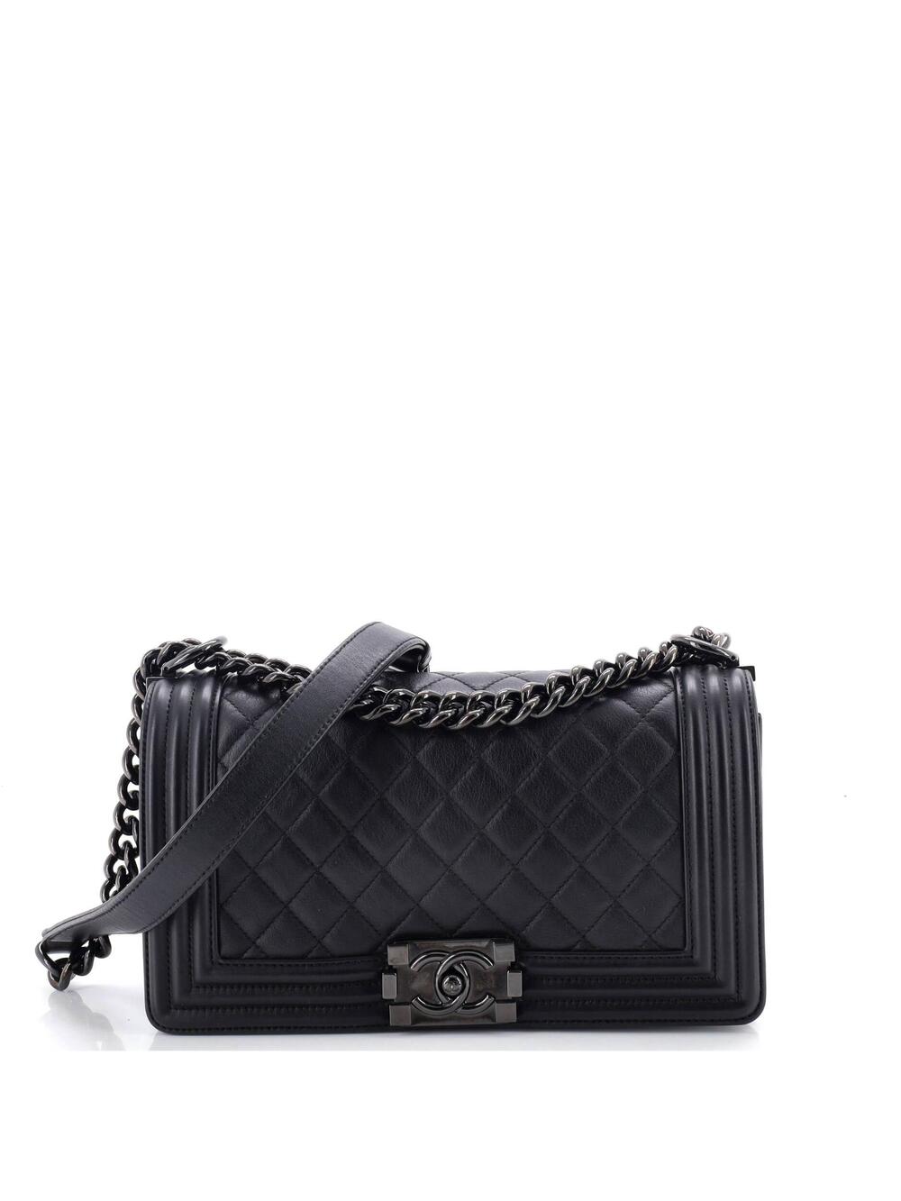 Chanel So Black Boy Flap Bag Quilted #290773C48B
